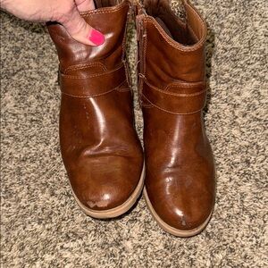 Wonder Nation Chestnut Ankle Booties